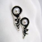 Fused Spiral Earring
